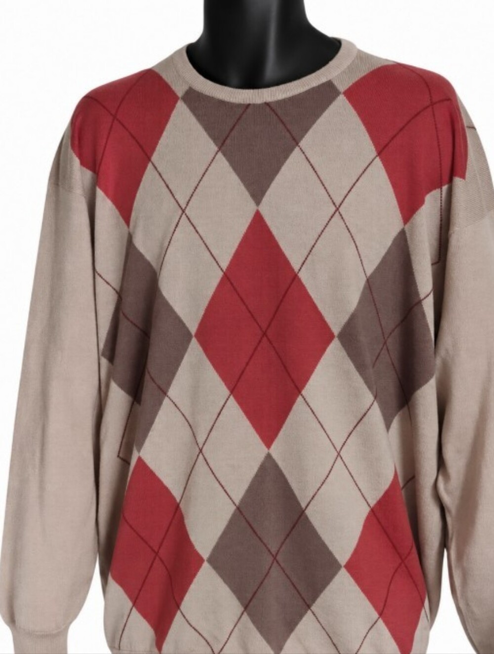 Pringle Of Scotland Argyle Sweater 100% lambs Wool Mens L